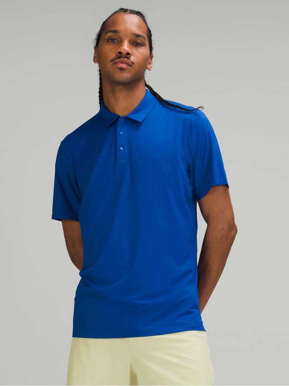 Lululemon Snap Blue Performance Polo Shirt